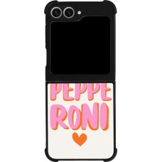 Samsung Galaxy Z Flip6 Case Hülle - Silikon schwarz Pizza pepperoni 2026