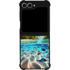 Samsung Galaxy Z Flip6 Case Hülle - Silikon schwarz Strandparadies