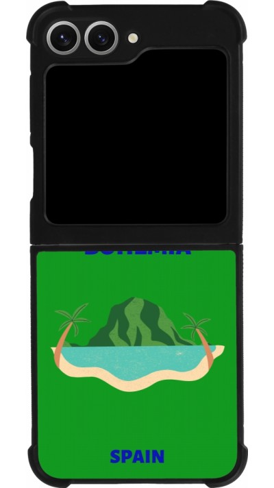 Coque Samsung Galaxy Z Flip6 - Silicone rigide noir Pop Summer Destination Ibiza