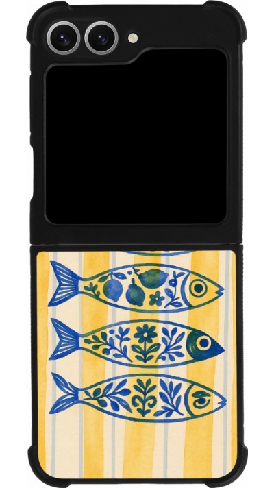 Samsung Galaxy Z Flip6 Case Hülle - Silikon schwarz Portuguese fish 2026