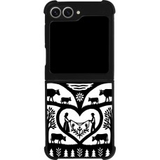 Coque Samsung Galaxy Z Flip6 - Silicone rigide noir Poya Suisse 2