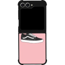 Coque Samsung Galaxy Z Flip6 - Silicone rigide noir princesse en basket