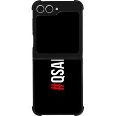 Samsung Galaxy Z Flip6 Case Hülle - Silikon schwarz Qsafoda 1