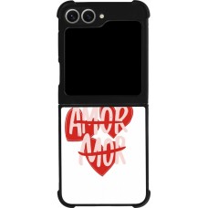 Coque Samsung Galaxy Z Flip6 - Silicone rigide noir Saint Valentines Day 26 Amor