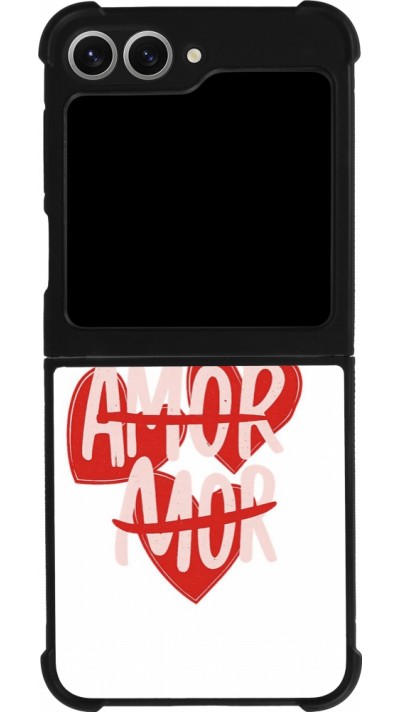 Coque Samsung Galaxy Z Flip6 - Silicone rigide noir Saint Valentines Day 26 Amor