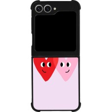 Coque Samsung Galaxy Z Flip6 - Silicone rigide noir Saint Valentines Day 26 Heart