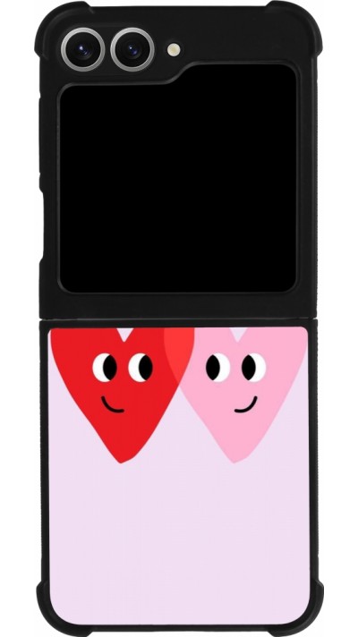 Coque Samsung Galaxy Z Flip6 - Silicone rigide noir Saint Valentines Day 26 Heart