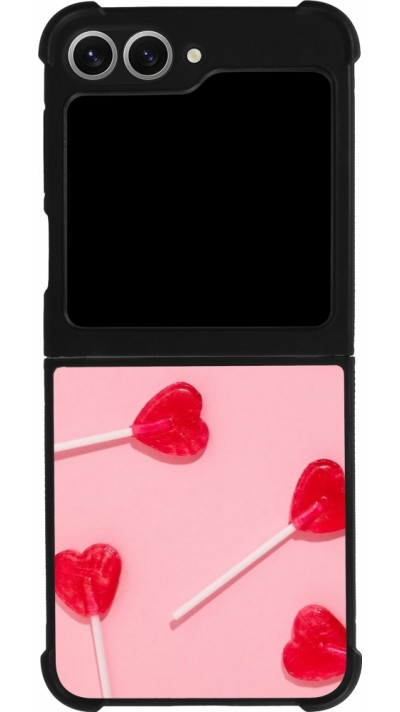 Coque Samsung Galaxy Z Flip6 - Silicone rigide noir Saint Valentines Day 26 Lollipop