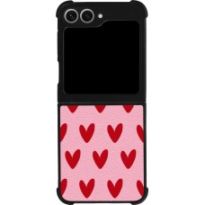 Coque Samsung Galaxy Z Flip6 - Silicone rigide noir Saint Valentines Day 26 Pattern heart