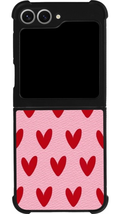 Coque Samsung Galaxy Z Flip6 - Silicone rigide noir Saint Valentines Day 26 Pattern heart