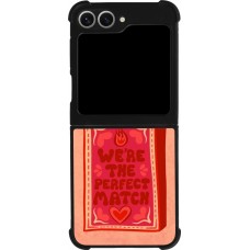 Coque Samsung Galaxy Z Flip6 - Silicone rigide noir Saint Valentines Day 26 Perfect Match