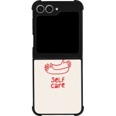Samsung Galaxy Z Flip6 Case Hülle - Silikon schwarz Saint Valentines Day 26 Self love self care