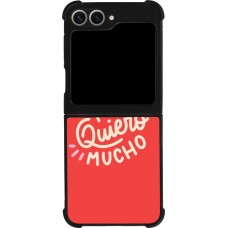 Samsung Galaxy Z Flip6 Case Hülle - Silikon schwarz Saint Valentines Day 26 Te quiero mucho