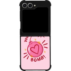 Coque Samsung Galaxy Z Flip6 - Silicone rigide noir Saint Valentines Day 26 You are the bomb
