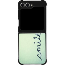 Samsung Galaxy Z Flip6 Case Hülle - Silikon schwarz Smile