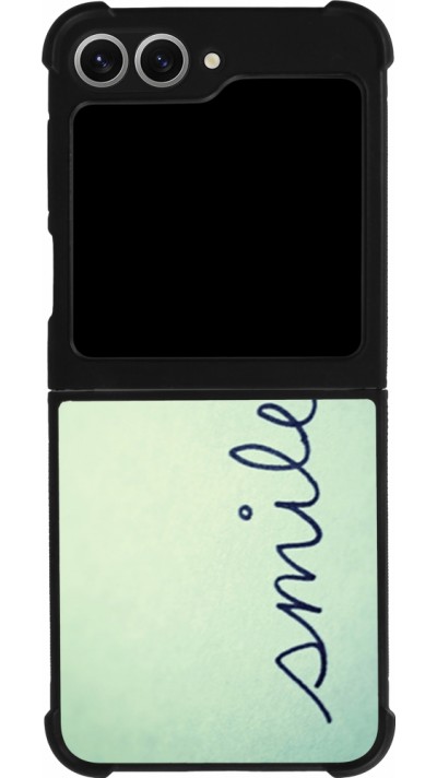 Coque Samsung Galaxy Z Flip6 - Silicone rigide noir Smile