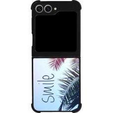 Coque Samsung Galaxy Z Flip6 - Silicone rigide noir Smile 05