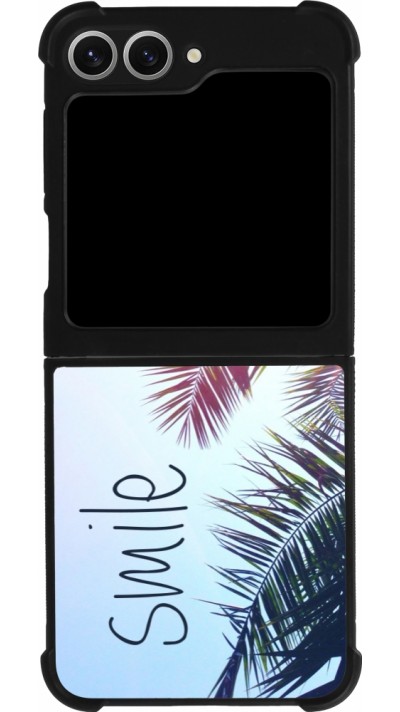 Coque Samsung Galaxy Z Flip6 - Silicone rigide noir Smile 05