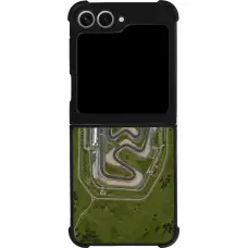 Coque Samsung Galaxy Z Flip6 - Silicone rigide noir Sports 2026 Circuit