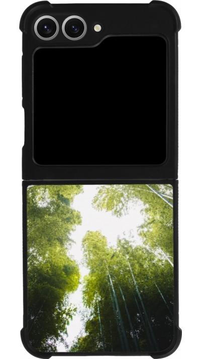 Coque Samsung Galaxy Z Flip6 - Silicone rigide noir Spring 23 forest blue sky