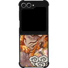 Coque Samsung Galaxy Z Flip6 - Silicone rigide noir Spring 23 japanese tiger