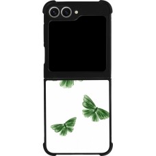 Coque Samsung Galaxy Z Flip6 - Silicone rigide noir Butterflies Spring 2026