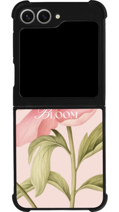 Coque Samsung Galaxy Z Flip6 - Silicone rigide noir Just Bloom Spring 2026