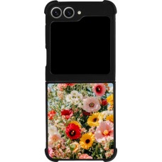 Coque Samsung Galaxy Z Flip6 - Silicone rigide noir Spring flowers Spring 2026