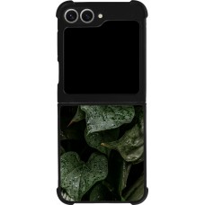Coque Samsung Galaxy Z Flip6 - Silicone rigide noir Spring 23 fresh plants