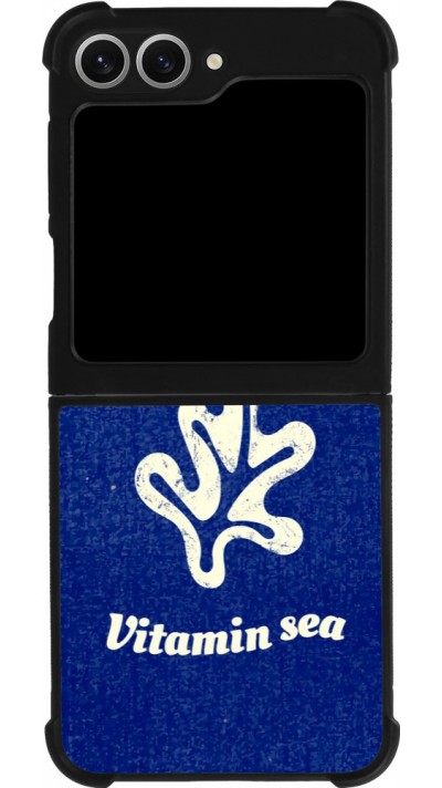 Coque Samsung Galaxy Z Flip6 - Silicone rigide noir Vitamin sea Summer 2026