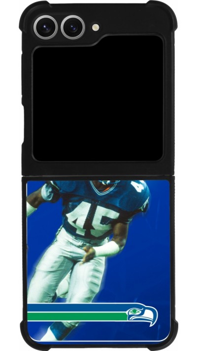 Coque Samsung Galaxy Z Flip6 - Silicone rigide noir Super Bowl 26 Seattle 1