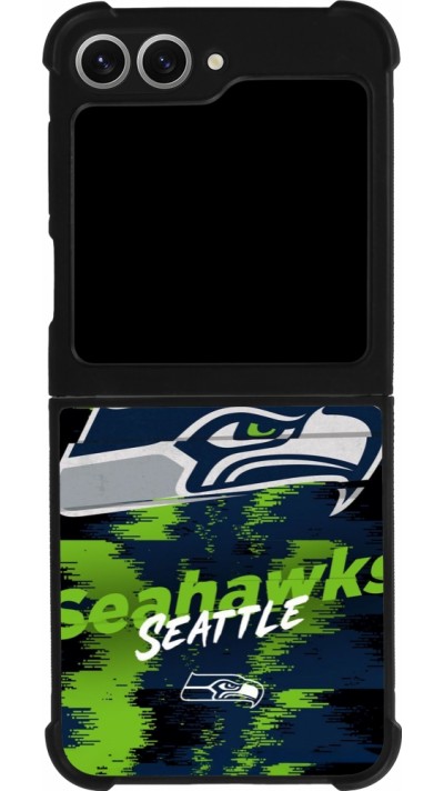 Coque Samsung Galaxy Z Flip6 - Silicone rigide noir Super Bowl 26 Seattle 2
