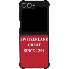 Coque Samsung Galaxy Z Flip6 - Silicone rigide noir Switzerland Great Since 1291