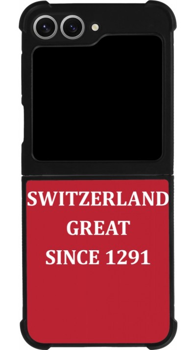 Coque Samsung Galaxy Z Flip6 - Silicone rigide noir Switzerland Great Since 1291