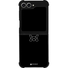 Coque Samsung Galaxy Z Flip6 - Silicone rigide noir Turtles lines on black