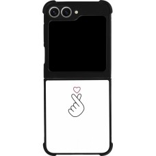 Coque Samsung Galaxy Z Flip6 - Silicone rigide noir Valentine 2024 heat by Millennials