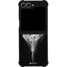 Coque Samsung Galaxy Z Flip6 - Silicone rigide noir Valentine 2022 Black Smoke