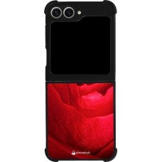 Coque Samsung Galaxy Z Flip6 - Silicone rigide noir Valentine 2022 Rose