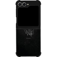 Coque Samsung Galaxy Z Flip6 - Silicone rigide noir Valentine 2023 hands forever