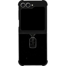 Coque Samsung Galaxy Z Flip6 - Silicone rigide noir Vase black