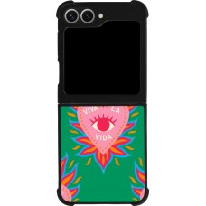 Samsung Galaxy Z Flip6 Case Hülle - Silikon schwarz Viva la vida 2026