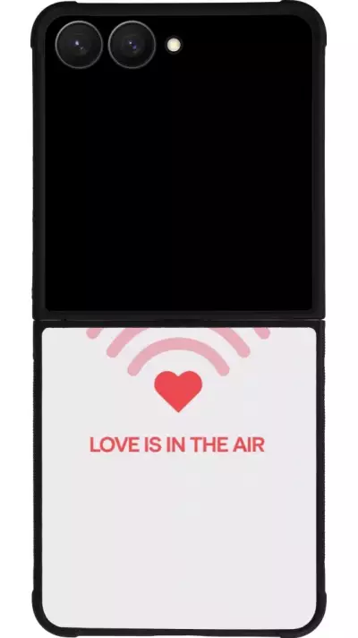 Coque Samsung Galaxy Z Flip7 - Silicone rigide noir Saint Valentines Day 26 Love is in the air