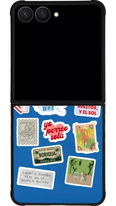 Coque Samsung Galaxy Z Flip7 - Silicone rigide noir Seals of the Dominican Republic DTMF
