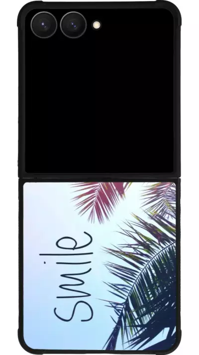 Coque Samsung Galaxy Z Flip7 - Silicone rigide noir Smile 05