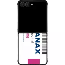 Coque Samsung Galaxy Z Flip7 - Silicone rigide noir Xanax Alprazolam 2025