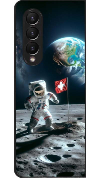 Samsung Galaxy Z Fold3 5G Case Hülle - Astro Schweiz auf dem Mond