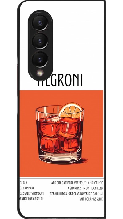 Coque Samsung Galaxy Z Fold3 5G - Cocktail recette Negroni