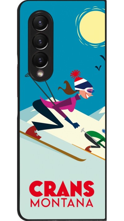 Samsung Galaxy Z Fold3 5G Case Hülle - Crans-Montana Ski Downhill