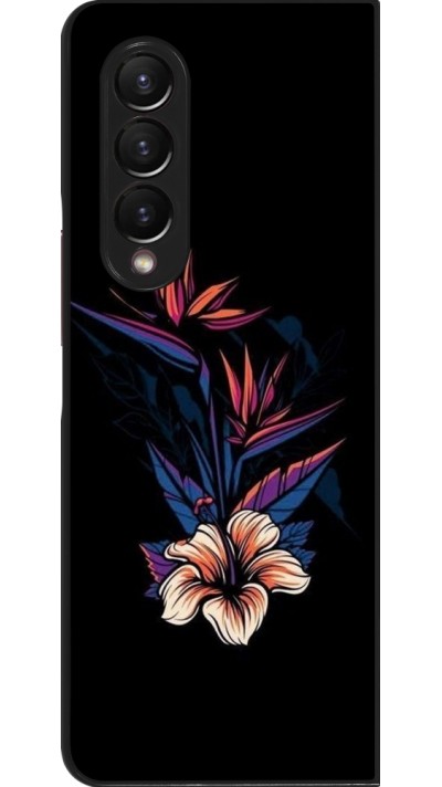 Coque Samsung Galaxy Z Fold3 5G - Dark Flowers