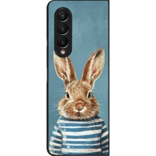 Coque Samsung Galaxy Z Fold3 5G - Easter 2026 Rabbit navy